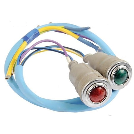 Aftermarket Dash Panel Light Set RedGreen Fits Fordson Dextra And Super Dexta GAV60-0001